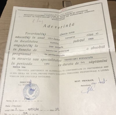 (2) Act Adeverinta foto