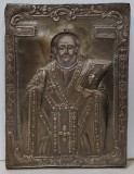 Sf. Nicolae, Icoana Romaneasca cu ferecatura metalica