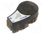 Bandă adezivă albă 19,1mm x 4,27m BRADY cu caracter negru