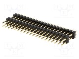 Conector şir pini 40 pini 2x20 tată drept 3A THT NINIGI aurit