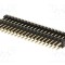 Conector şir pini 40 pini 2x20 tată drept 3A THT NINIGI aurit