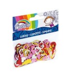 Accesorii creatie metal confetti inimioare pentru activitati crafts,12x13mm