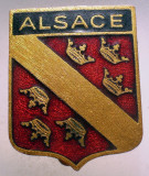 I.867 INSIGNA FRANTA ALSACE ALSACIA h25mm email, Europa