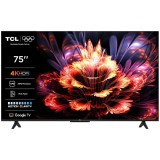 Televizor LED TCL 75V6C, Smart TV, 189 cm, Ultra HD 4K, Google TV, Clasa E