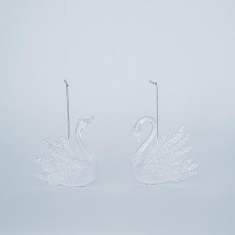 Set 2 ornamente brad Lebada 9 cm x 10 cm
