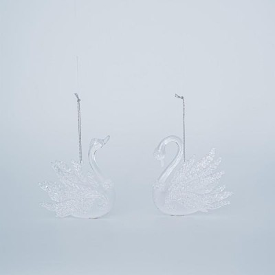 Set 2 ornamente brad Lebada 9 cm x 10 cm foto