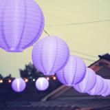 Lampion LED, violet, 2 x AAA, Family