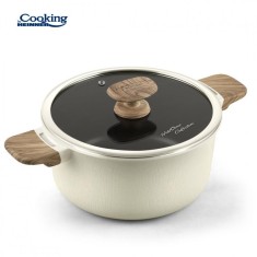 Cratita Heinner Wild Stone, capac, 4.7 l, 24 x 12 cm, manere imitatie lemn