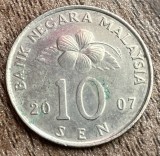 C50 - Moneda foarte veche - Malaezia - 10 sen - 2007