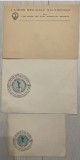 Lot 3 plicuri mari Uniunea Medicala Balcanica 1988 a 50-a aniversare Sediul la Bucuresti Str. Gabriel Peri Nr 1 medical comunism epoca de aur Atena