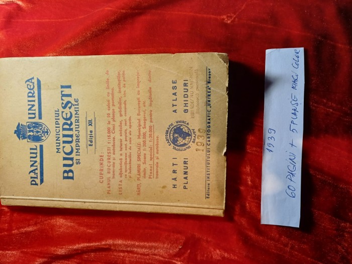 Planul Municipiului Bucuresti 1939