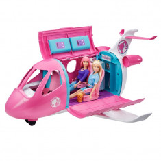 Avion de jucarie Barbie Dream Plane, 59 cm, 15 accesorii incluse, 3 ani+ foto