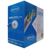 CABLU UTP CAT5E CUPRU 25AWG 0.45MM 305M EMTEX EuroGoods Quality