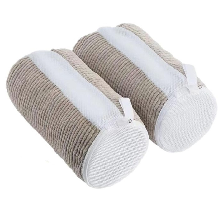 Sac Geanta pentru Spalare Incaltaminte, pentru Masina de Spalat, cu Fibre Pufoase in Interior, cu Fermoar, Curatare 360 de Grade