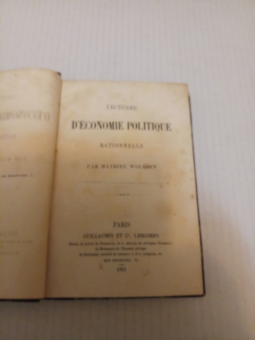 Lectures d&#039;economie politique rationnelle - Mathieu Volkoff