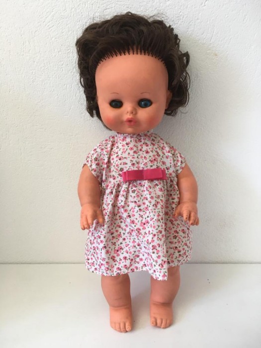* Papusa vintage Furga Italia anii 60, 42cm, colectie, ochi mobili, articulata