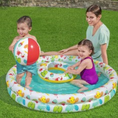 Set de piscina gonflabila 3 in 1 Bestway - piscina, colac, minge foto