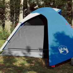 vidaXL Cort de camping 2 persoane albastru, 264x210x125 cm, tafta 185T