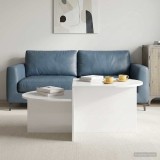 vidaXL Masă de cafea Alb foarte lucios 100 x 50 x 40 cm Lemn prelucrat 8001050