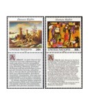 ONU New York 1993 - drepturile omului, serie neuzata cu vinieta