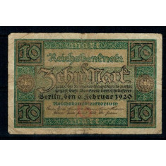 Germania 1920 - 10 Mark, circulata