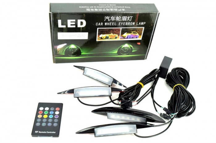 KIT lumina aripa LED SMD RGB cu telecomanda cod BO4A 12V Mall