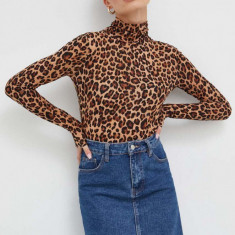 MAX&Co. bluza femei, culoarea maro, modelator