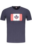 Norway Tricou barbati cu imprimeu, din bumbac, Regular fit, Bleumarin, M