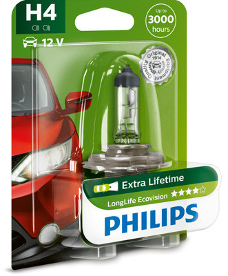 BEC FAR H4 60/55W 12V LONGER LIFE ECOVISION PHILIPS,78119 foto