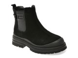 Ghete GRYXX negre, 5214, din piele intoarsa