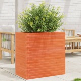 Cumpara ieftin Jardinieră grădină, maro ceruit, 70x40x68,5 cm, lemn masiv pin