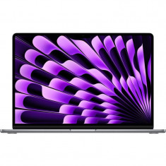 Laptop Apple MacBook Air 15 cu procesor Apple M3, 8 nuclee CPU si 10 nuclee GPU, 8GB, 512GB SSD, Space Grey, INT KB, Manual RO