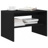 Dulap TV vidaXL Stejar Negru 60x40x40 cm, Comoda TV Living, Lemn Prelucrat, Depozitare Media, Masuta Cafea