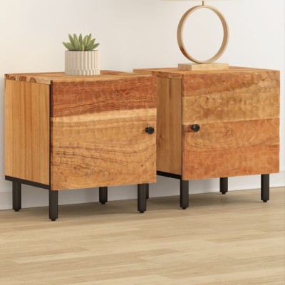 vidaXL Noptiere, 2 buc., 40x33x46 cm, lemn masiv de acacia 356852 foto
