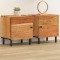 vidaXL Noptiere, 2 buc., 40x33x46 cm, lemn masiv de acacia 356852