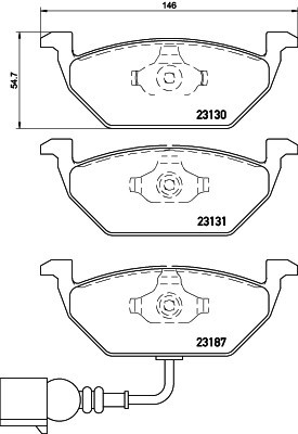 BREMBO P 85 072 PRIME LINE set placute frana disc
