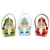 Set 3 gentute cadou din fetru, Spargator de nuci, 3 modele, 14x9x21.5 cm