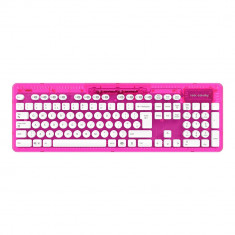 Tastatura wireless Rock Candy roz rezistenta la apa foto