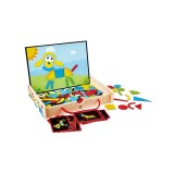 Cumpara ieftin Set de joaca din lemn - Cutie de arta magnetica Hape 105 piese