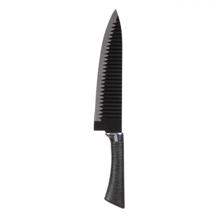 Cuțit Chef, Lamă Oțel Inoxidabil, Negru Argintiu, 32.5 cm, M&acirc;ner Ergonomic