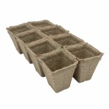 Plăci germinare compostabile, 10 buc, 6x6 cm, 8 alveole