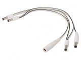 Cablu Alb DC 5,5/2,1 la 5,5/2,5 4x Mufă-Soclu, Bq Cable