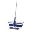 Set Mop Telescopic cu Galeata Pliabila, Flippy, Albastru, 32 cm, Maner Reglabil 140 cm, Sistem de Stoarcere Eficient