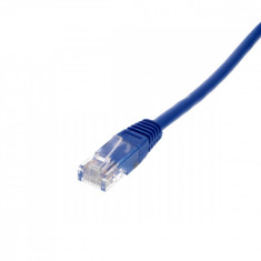 Cablu de retea U/UTP Well, cat6, patch cord, 1m, albastru