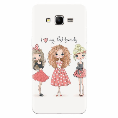 Husa silicon pentru Samsung Grand Prime, I Love My Best Friends foto