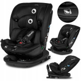 Scaun auto Lionelo Bastiaan RWF i-Size rotire 360 grade isofix si centura Top Tether 0-36 kg negru