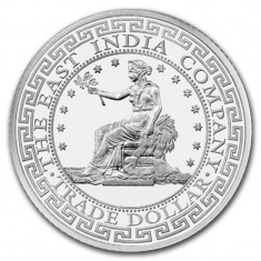 Moneda argint 999 lingou, Trade Dollar 1 oz = 31 grame foto