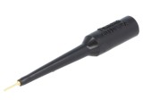 Terminal de măsurare 3A negru cu v&acirc;rf de 0,76mm și izolație PVC
