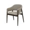 Scaun gri tapitat cu diferite materiale ✔ model ALBA