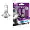 Bec H7 PHILIPS 99ZS203P, 12V; 55W; VisionPlus; 60% mai usor; Px26d; ECE, 1 buc.